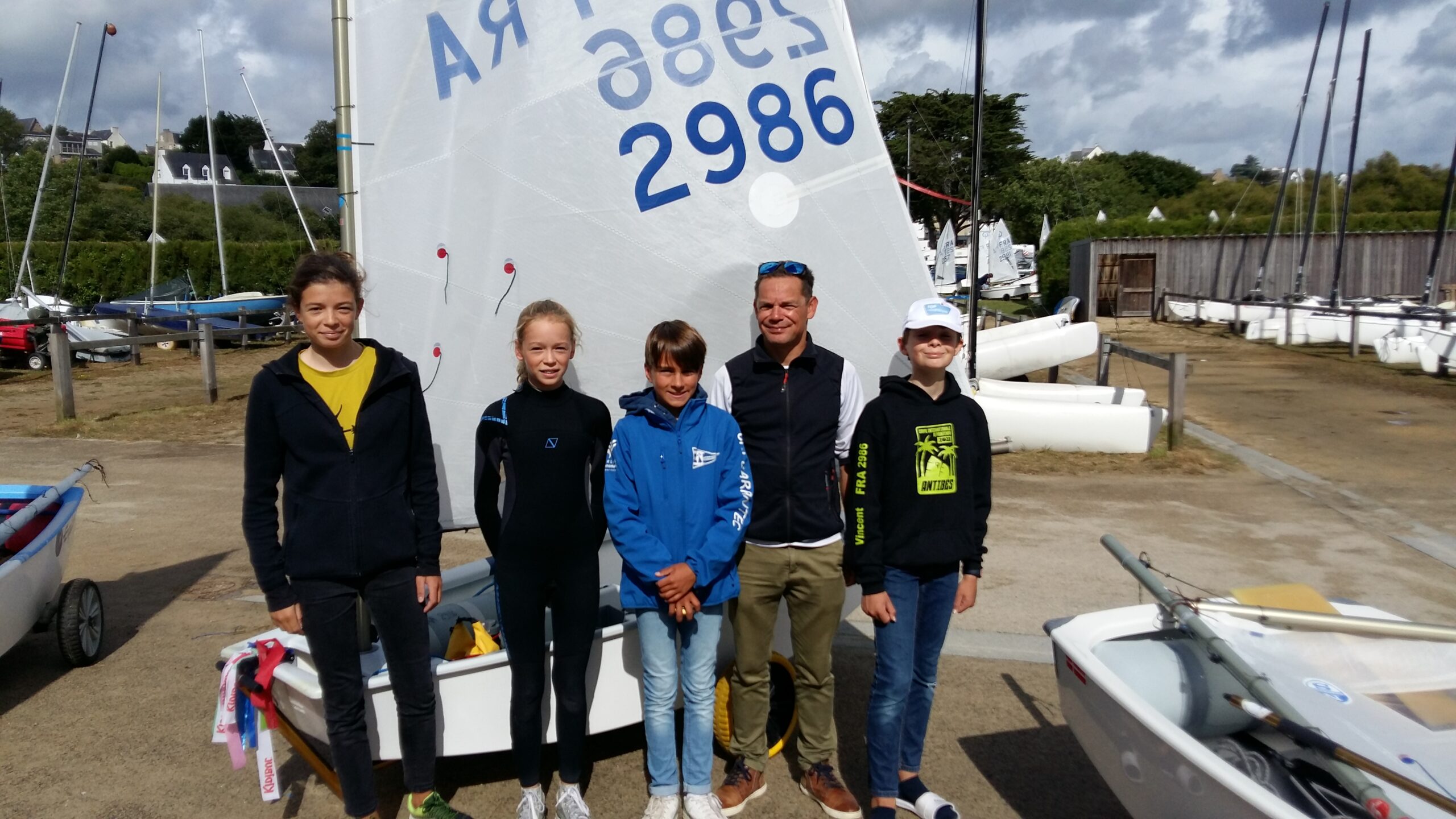 L'Equipe Optimist du CNC au Championnat de France Club Nautique de